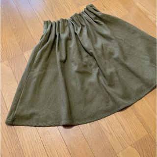 ダブルクローゼット(w closet)のカーキ✳︎膝丈スカート(ひざ丈スカート)