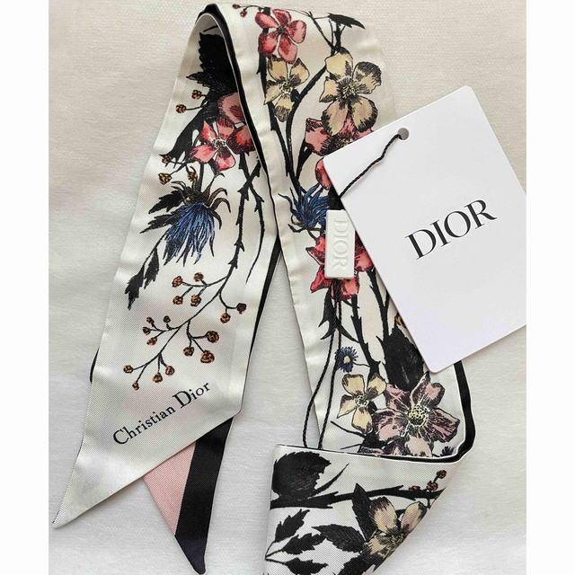 新品 DIOR ローザムタビリス ピンク ミッツァ スカーフ