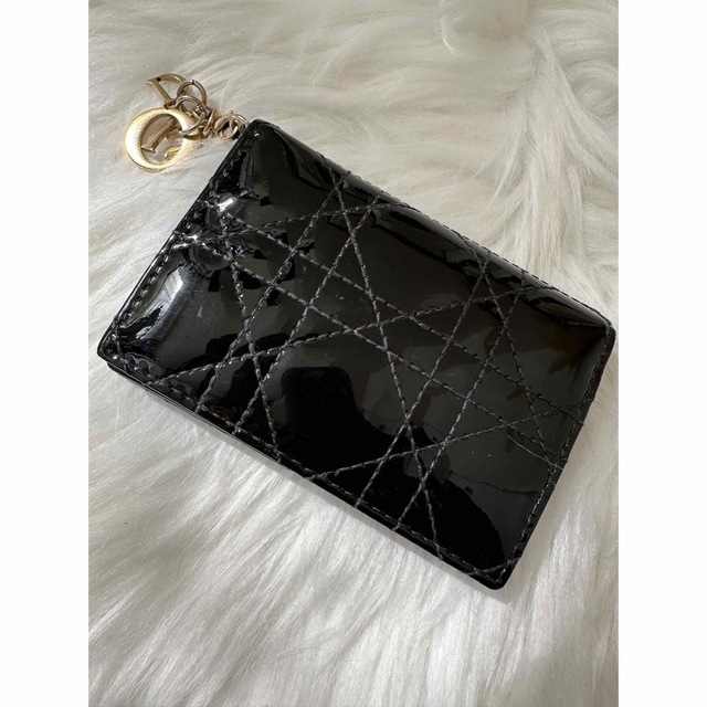 Christian Dior ディオール カナージュ パテント カードケース 国内外