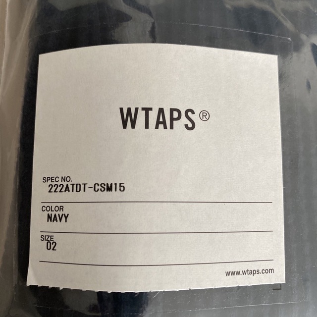 WTAPS WAFFLE LS LOOSE SIGN NAVY M