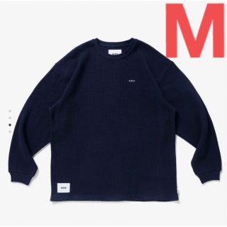 ダブルタップス(W)taps)のWTAPS 22AW WAFFLE LS LOOSE NAVY サイズM(Tシャツ/カットソー(七分/長袖))