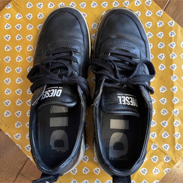 DIESEL(ディーゼル)のディーゼル　レザースニーカー　28.0cm メンズの靴/シューズ(スニーカー)の商品写真