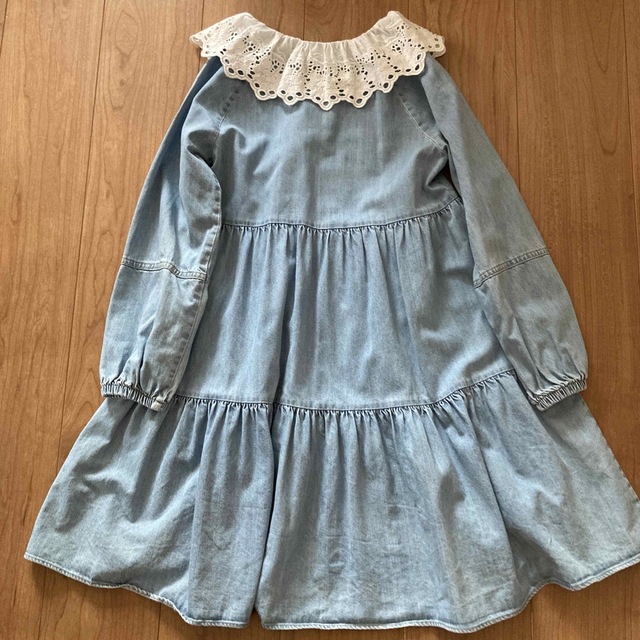 ZARA(ザラ)のZARA   デニムワンピース キッズ/ベビー/マタニティのキッズ服女の子用(90cm~)(ワンピース)の商品写真