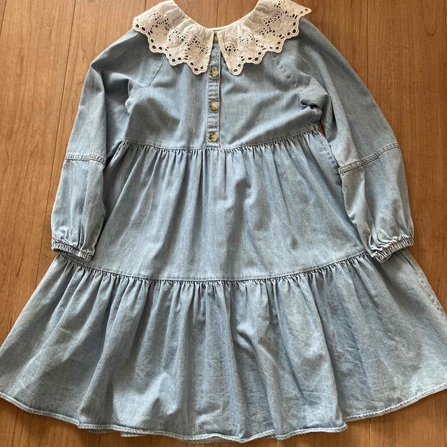 ZARA(ザラ)のZARA   デニムワンピース キッズ/ベビー/マタニティのキッズ服女の子用(90cm~)(ワンピース)の商品写真