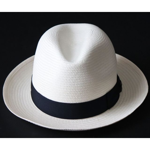 Borsalino(ボルサリーノ)の新品【ボルサリーノ 】高級ファインパナマハット 麦わら帽子 ミディアム 白 58 メンズの帽子(ハット)の商品写真