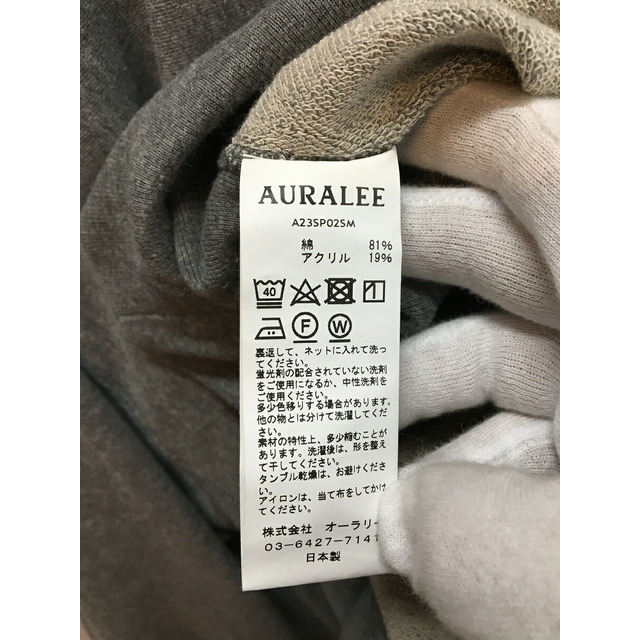 AURALEE SUPER MILLED SWEAT P/O 23ss オーラリー スウェット A23SP02SM【004】【岩】