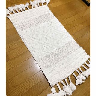 ラリン(Laline)のLaline  刺繍エスニック✳︎ラグ、バスマット(ラグ)