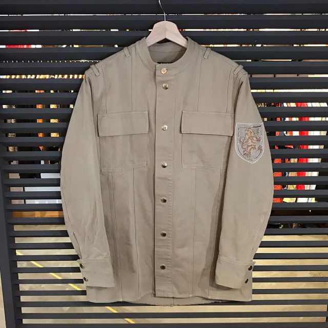 BALMAIN - 超美品 バルマン ミリタリー ジャケット #38 #Sサイズ ベージュ