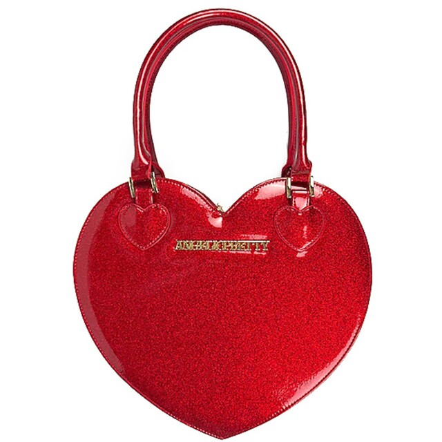 Angelic Pretty グリッターLove Heartトートバッグ 美品 レディースのバッグ(ハンドバッグ)の商品写真