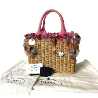 PRADA - 【保存袋・Gカード付】プラダ 1BG835 ハンドバッグ カゴバッグ