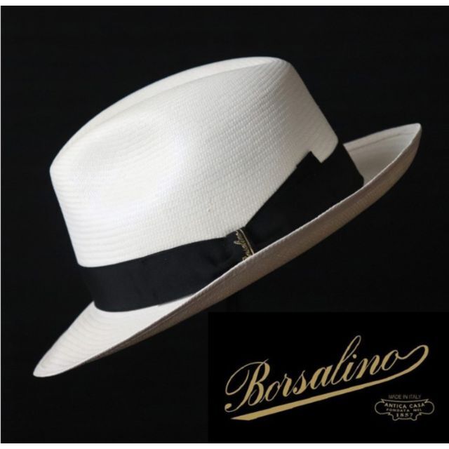 Borsalino (ボルサリーノ) 高級 パナマハット 58 帽子