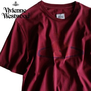 ヴィヴィアンウエストウッド(Vivienne Westwood)の【Vivienne Westwood】半袖Tシャツ　ロゴ　赤茶　M相当★(Tシャツ/カットソー(半袖/袖なし))