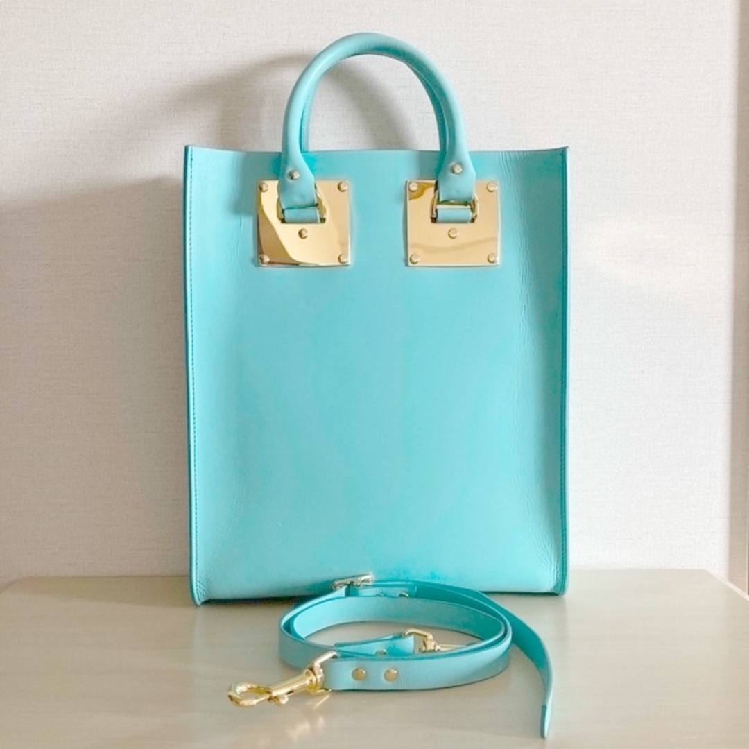 SOPHIE HULME(ソフィーヒュルム)のSOPHIE HULME スクエア アルビオン レザー トート レディースのバッグ(トートバッグ)の商品写真