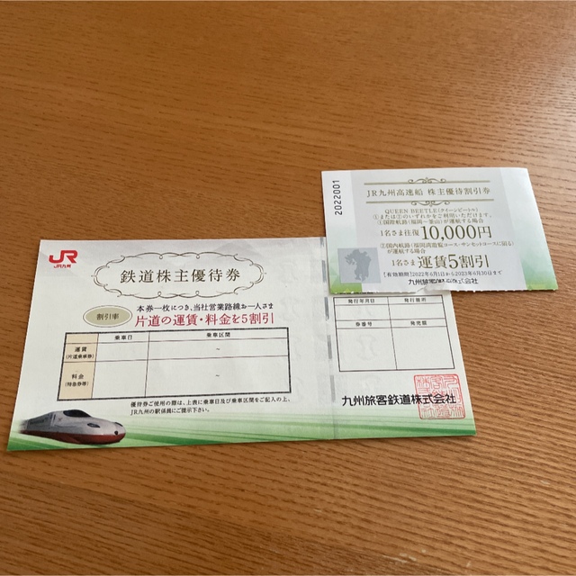 JR九州 株主 チケットの優待券/割引券(その他)の商品写真