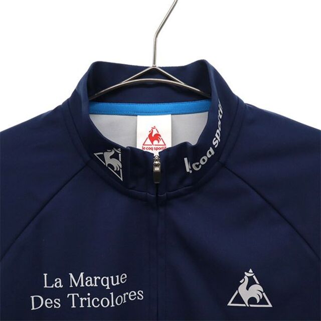 le coq sportif(ルコックスポルティフ)のルコックスポルティフ プリント サイクリング ジャージ M ネイビー系 le coq sportif ジップジャケット メンズ 【中古】  【230312】 スポーツ/アウトドアの自転車(ウエア)の商品写真