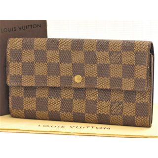 ルイヴィトン(LOUIS VUITTON)のルイヴィトン　ダミエエベヌ　ポルトモネ・カルト・クレディ　長財布　N61724(財布)