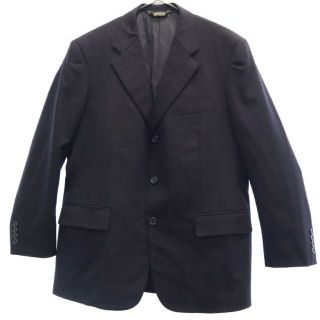 ブルックスブラザース(Brooks Brothers)のブルックスブラザーズ チェック ウールブレンド テーラードジャケット 39SHT ネイビー Brooks Brothers メンズ 【中古】  【230312】(ダッフルコート)