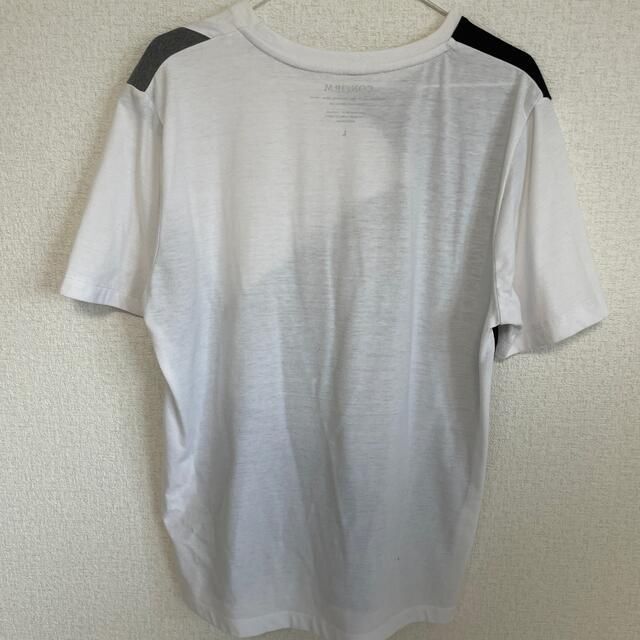 Confirm(コンファーム)のコンファーム【Ｌ】パッチワーク 切り替えTシャツ 半袖 黒 グレー モノトーン メンズのトップス(シャツ)の商品写真