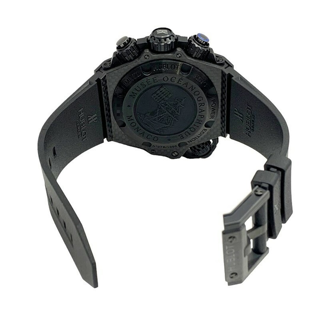 ウブロ HUBLOT キングパワー　オーシャノ　グラフィック1000　カーボン　ブラック文字盤　クロノグラフ　世界限定1000本 732.QX.1140.RX カーボン×ラバー 自動巻き メンズ 腕時計