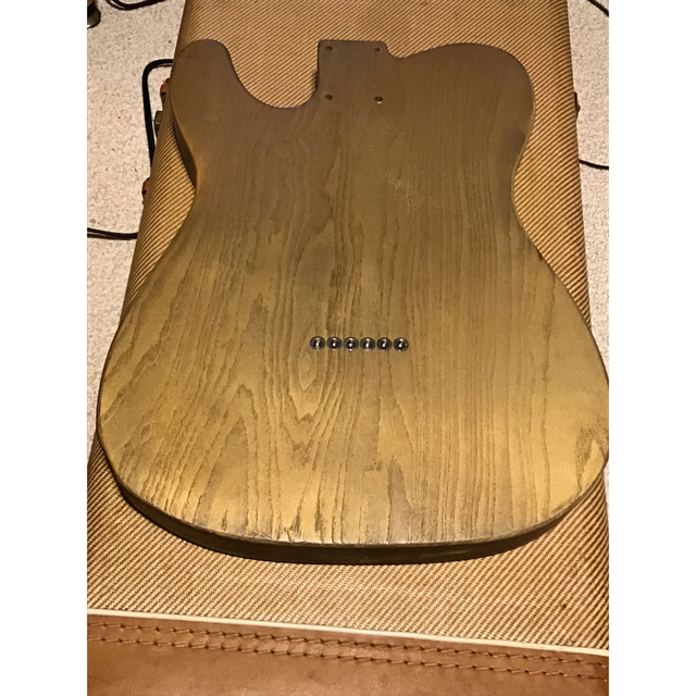 Fender(フェンダー)のごんた様専用　テレキャスター用ボディ　USAカスタムギター社製　ネックプレート 楽器のギター(エレキギター)の商品写真