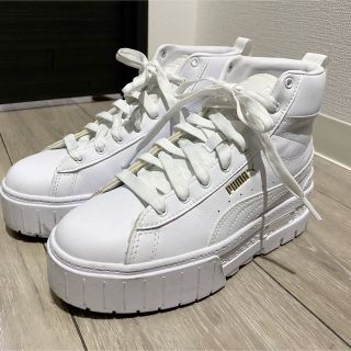 プーマ(PUMA)のPUMA ホワイトハイカットスニーカー(スニーカー)