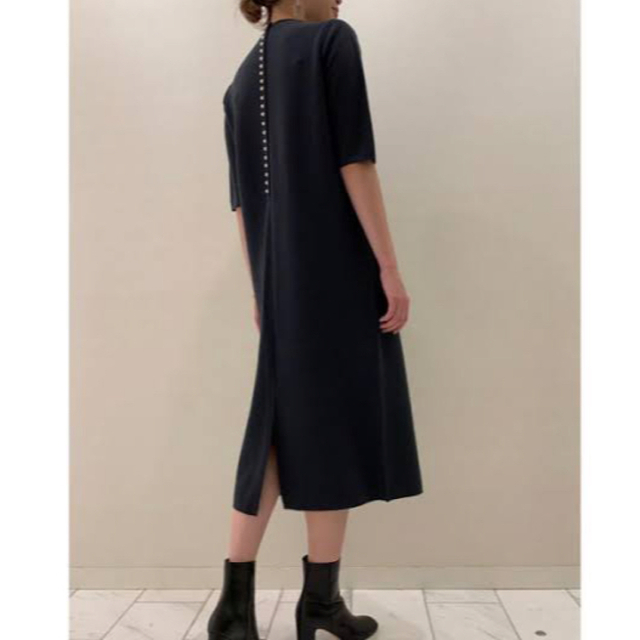 美品☆<トゥモローランド>ウールポリエステル バックパールボタン