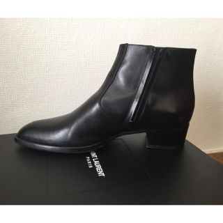 サンローラン(Saint Laurent)の最終価格 サンローランパリ カーフレザージップブーツ 42(ブーツ)