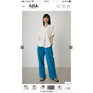 アズールバイマウジー(AZUL by moussy)のアズールマウジー　バックツイストスキッパーブラウス(シャツ/ブラウス(半袖/袖なし))