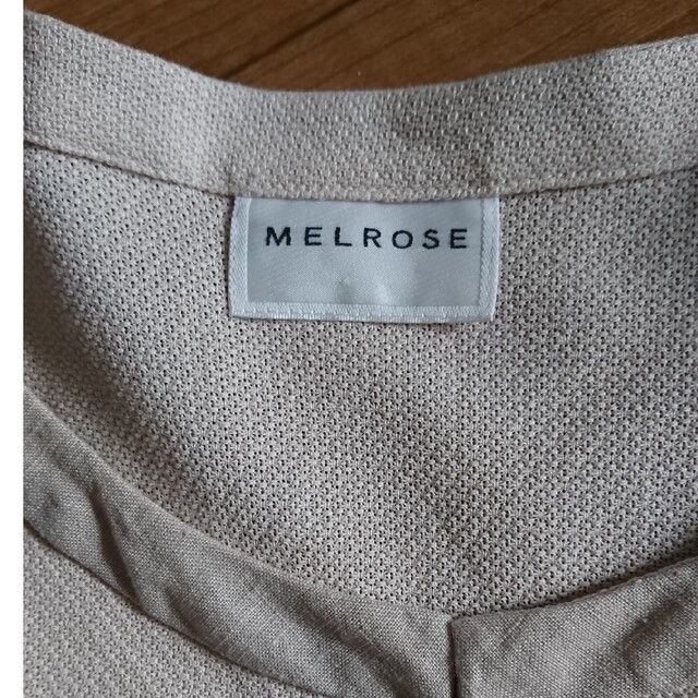MELROSE(メルローズ)のMELROSE ノーカラージャケット レディースのジャケット/アウター(ノーカラージャケット)の商品写真