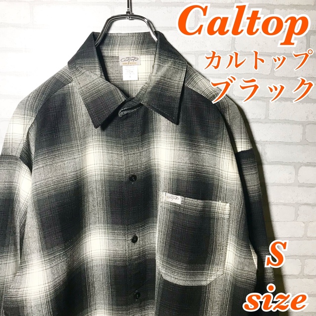 Caltop  カルトップ S チェック オンブレシャツ チカーノ 長袖シャツ