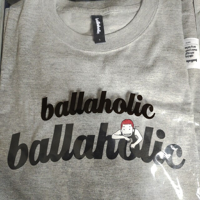 ballaholic(ボーラホリック)のTシャツLサイズ　グレー　 ボーラホリック スラムダンク　桜木花道　灰色コットン メンズのトップス(Tシャツ/カットソー(半袖/袖なし))の商品写真