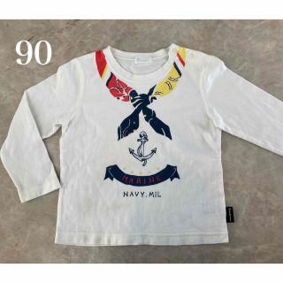 コンビミニ(Combi mini)のコンビミニ　バンダナ柄ロンT 90(Tシャツ/カットソー)