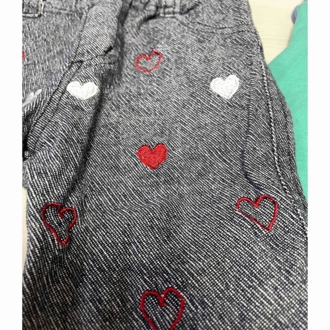【検討中】シャツ&長ズボン　2枚セット　80cm 女の子 キッズ/ベビー/マタニティのベビー服(~85cm)(パンツ)の商品写真