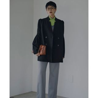 アメリヴィンテージ(Ameri VINTAGE)のPUFF SLEEVE WOOL JACKET(ノーカラージャケット)