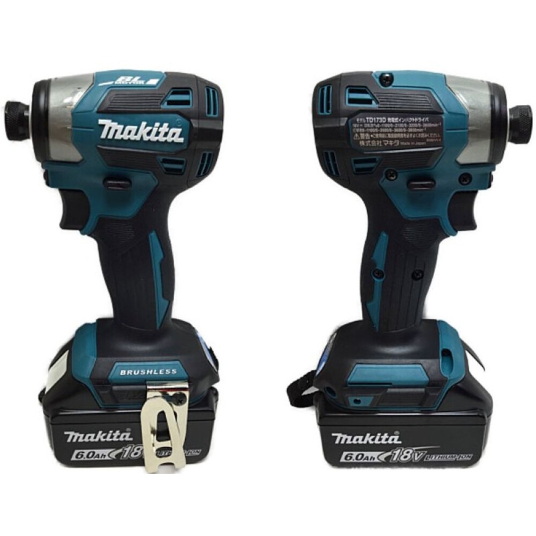 ΘΘMAKITA マキタ インパクトドライバ 未使用品 付属品完備 ④ TD173DRGX ブルー