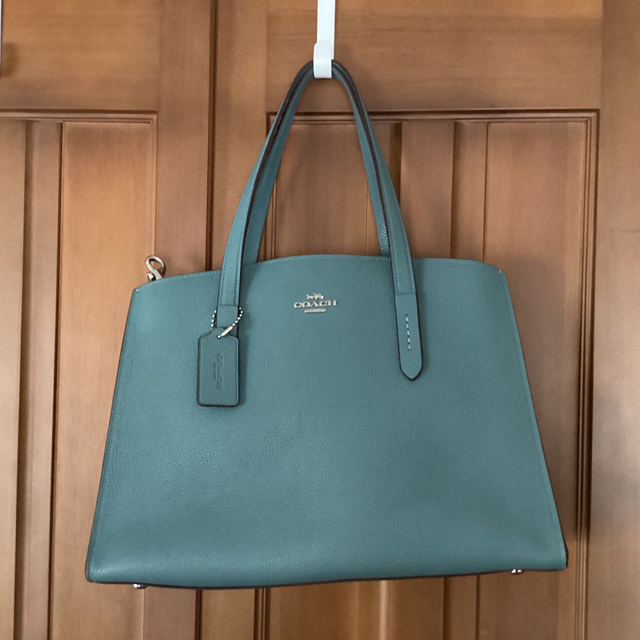 COACH - 【COACH】キャリーオール 2way トート グリーン系の通販 by