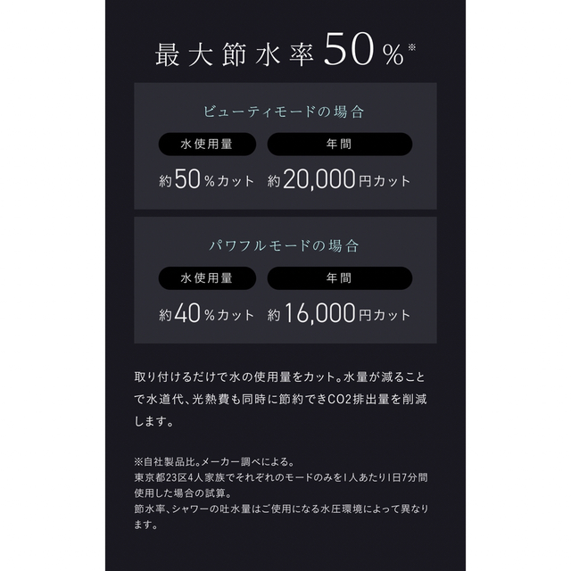 新品【Bollinaka】ボリーナ アヴァンティ TK-7200 シャワーヘッド コスメ/美容のボディケア(バスグッズ)の商品写真