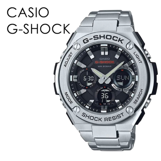 カシオ Gショック 電波ソーラー 腕時計 GST-S110D-1A-