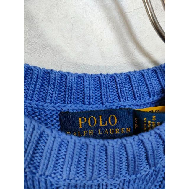 POLO RALPH LAUREN(ポロラルフローレン)のポロラルフローレン　ケーブルニット半袖シャツ　ポロベア　Tシャツ レディースのトップス(Tシャツ(半袖/袖なし))の商品写真