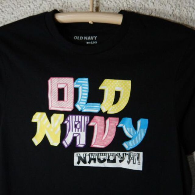 Old Navy(オールドネイビー)の8321　美品　オールド　ネイビー　半袖　tシャツ　ポップ　ロゴ　デザイン レディースのトップス(Tシャツ(半袖/袖なし))の商品写真
