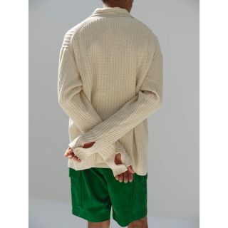 新品 AURALEE BRUSHED COTTON WOOL RIB KNIT