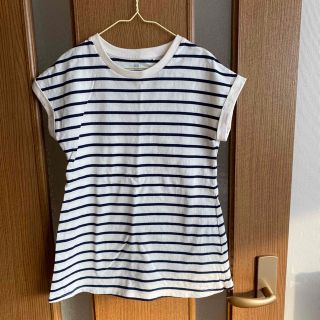 ユニクロ(UNIQLO)のUNIQLO キッズ　ボーダーワンピース　130cm(ワンピース)