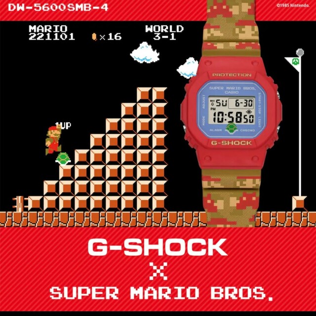 G-SHOCK  DW-5600SMB-4JR　マリオコラボ