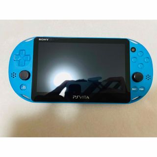 プレイステーションヴィータ(PlayStation Vita)のPSVita PCH-2000 ZA23 アクアブルー 本体 動作良好(家庭用ゲーム機本体)