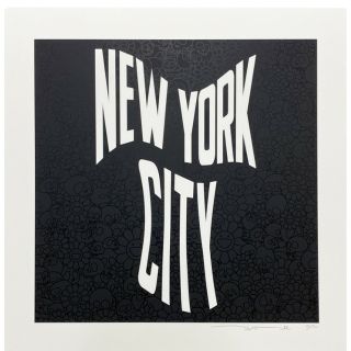 NEW YORK CITY 夜明け前の漆黒　村上隆　シルクスクリーン(版画)