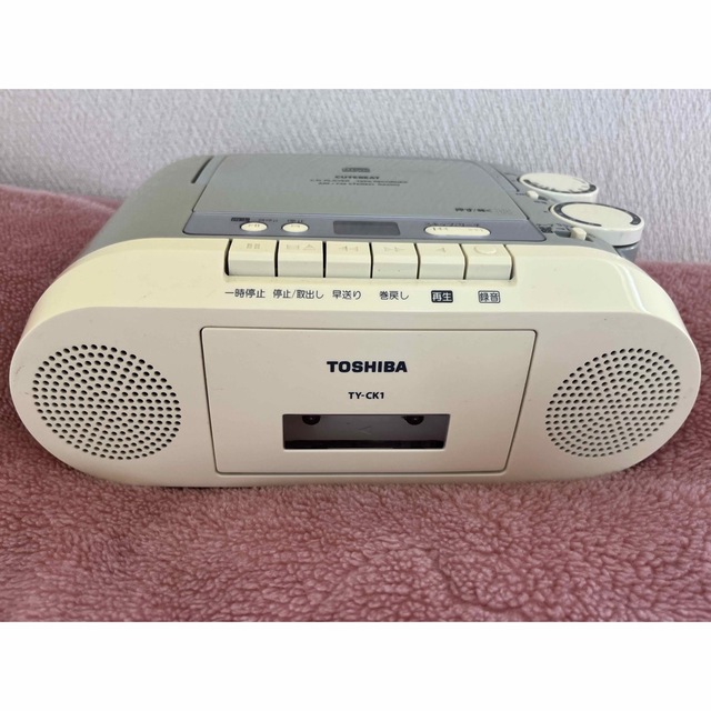 東芝(トウシバ)の東芝 TOSHIBA CD ラジオカセットレコーダー TK-CK1 スマホ/家電/カメラのオーディオ機器(ポータブルプレーヤー)の商品写真