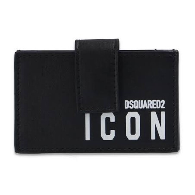 DSQUARED2(ディースクエアード)のDSQUARED2 ディースクエアード 財布 ICON カードケース ブラック レディースのファッション小物(名刺入れ/定期入れ)の商品写真