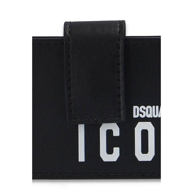 DSQUARED2(ディースクエアード)のDSQUARED2 ディースクエアード 財布 ICON カードケース ブラック レディースのファッション小物(名刺入れ/定期入れ)の商品写真
