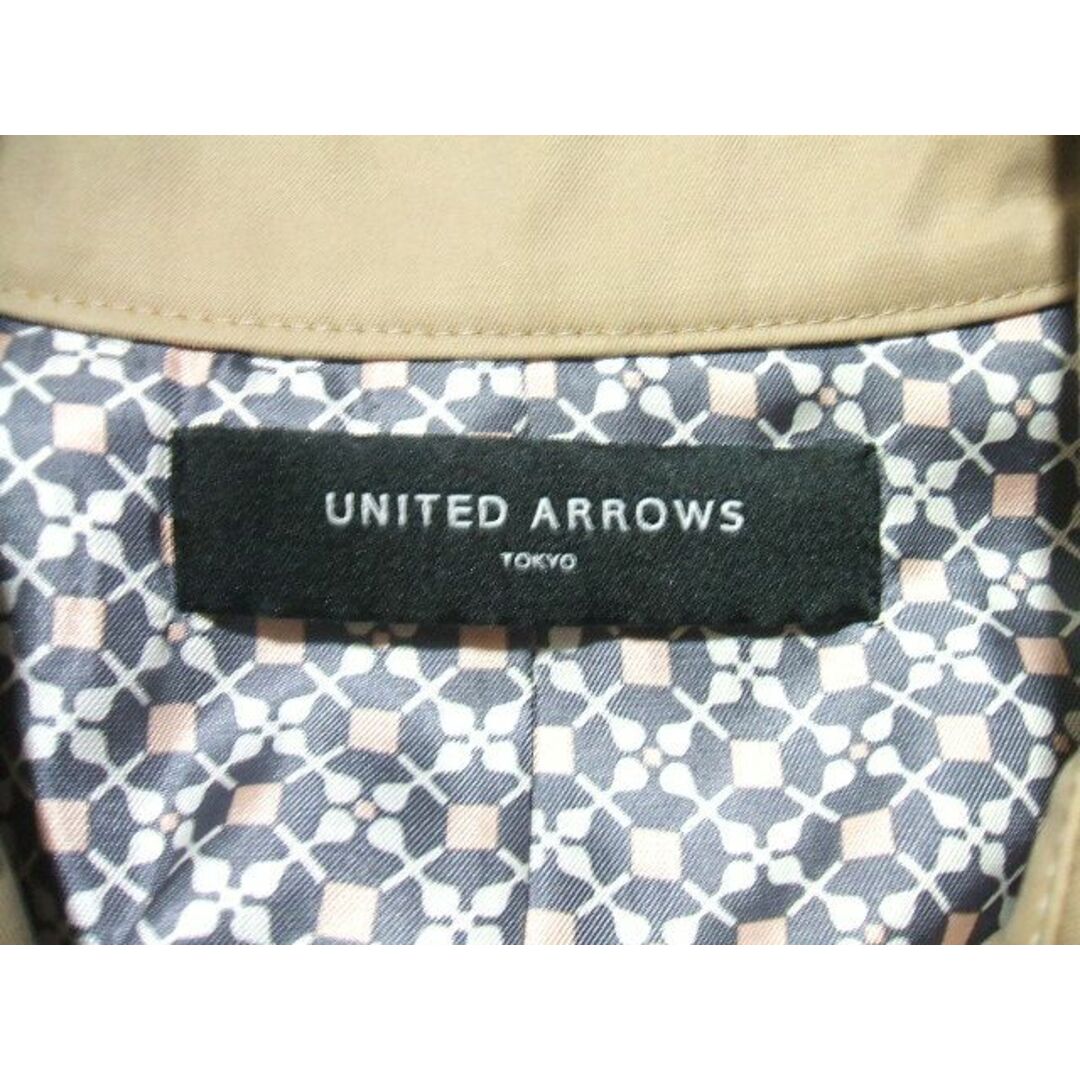 UNITED ARROWS(ユナイテッドアローズ)のUNITED ARROWS サイズ34 コットン トレンチコート ベージュ レディース ユナイテッドアローズ【中古】0-1117M▲ レディースのジャケット/アウター(トレンチコート)の商品写真