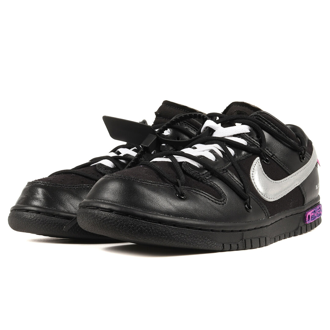 OFF-WHITE オフホワイト NIKE DUNK LOW The 50 / 1 OF 50 No.50 (DM1602-001) 21AW ナイキ  ダンク ロー ブラック 黒 サイズ：US8.5 26.5cm スニーカー コラボ【メンズ】【中古】【美品】